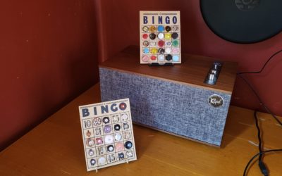 Love in Bingo Buttons & a Speaker Box